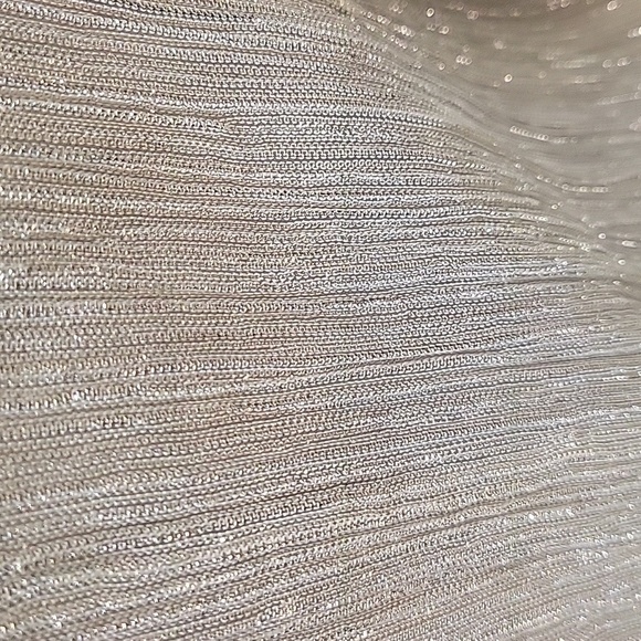 ENFOCUS STUDIO silver and black sleeveless dress.  Ties in back. Size is 4. - Picture 6 of 10